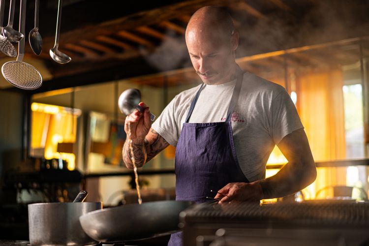 Damiano Donati, al timone della cucina del Ristoro