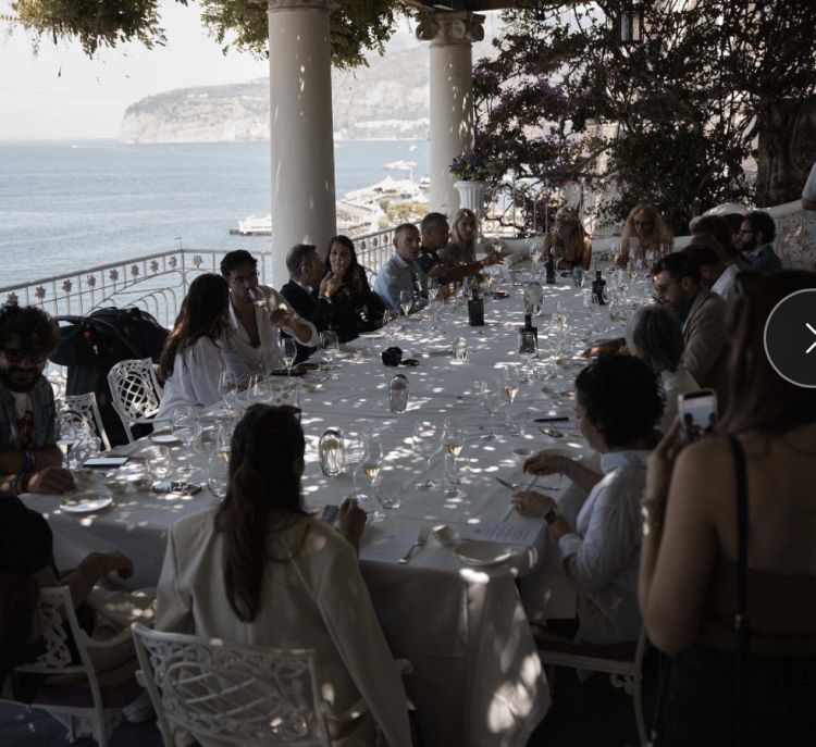 Un momento dal pranzo Quell'abbinamento a Vico al Bellevue Syrene di Sorrento
