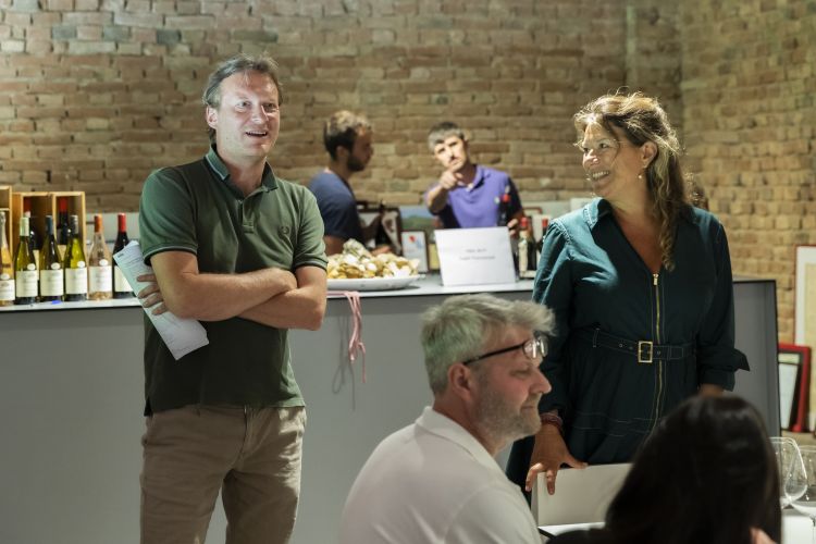 Lele Gobbi, scrittore enogastronomico e Valeria 