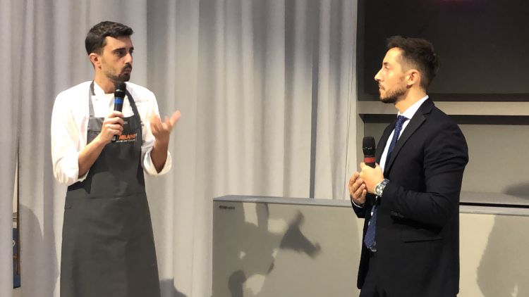 L'executive chef di Identità Golose Milano, Edoardo Traverso e Carlo Tampieri
