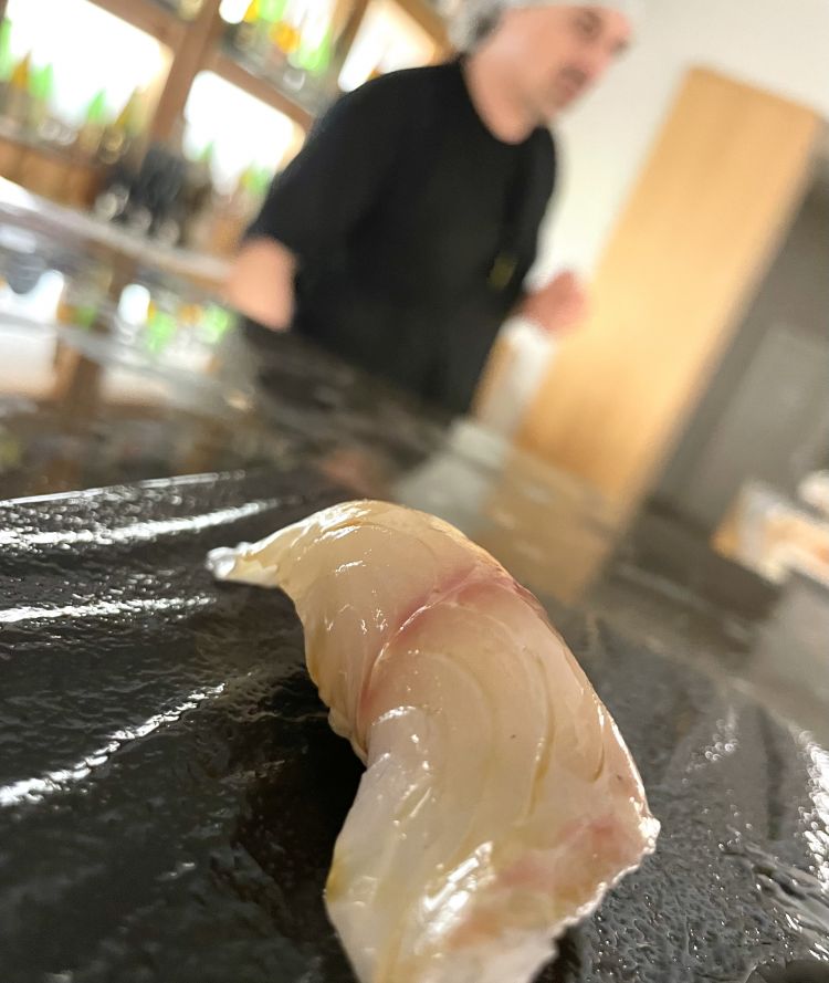 Nigiri di ombrina di Lerici
