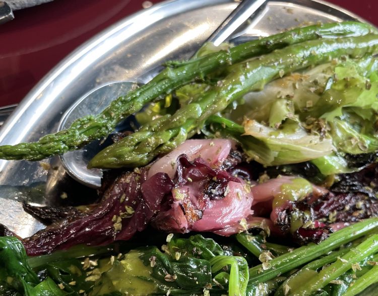 Un tripudio di vegetali alla brace