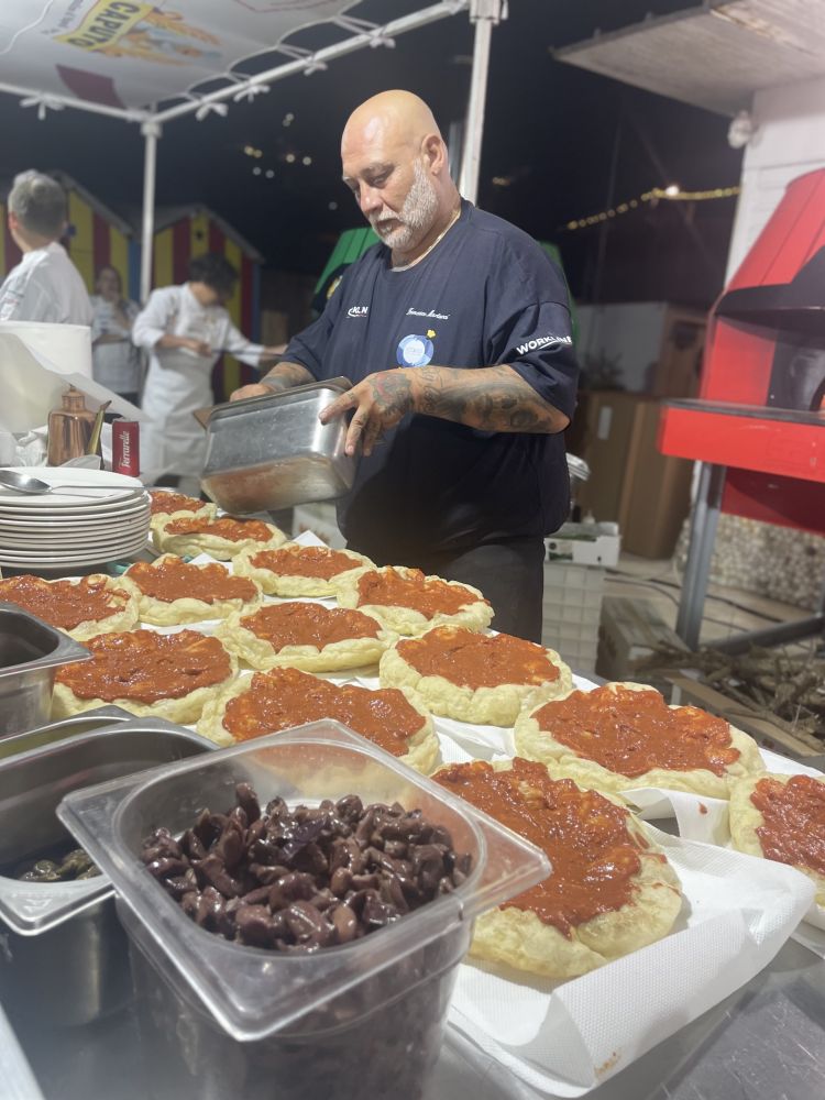 Francesco Martucci e la sua Futuro di Marinara in lavorazione