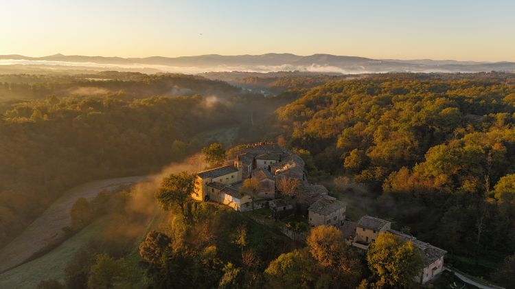 Vista dall'alto de Il Borro
