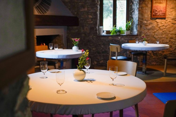 La sala del ristorante Il Piastrino a Pennabilli (Rimini)
