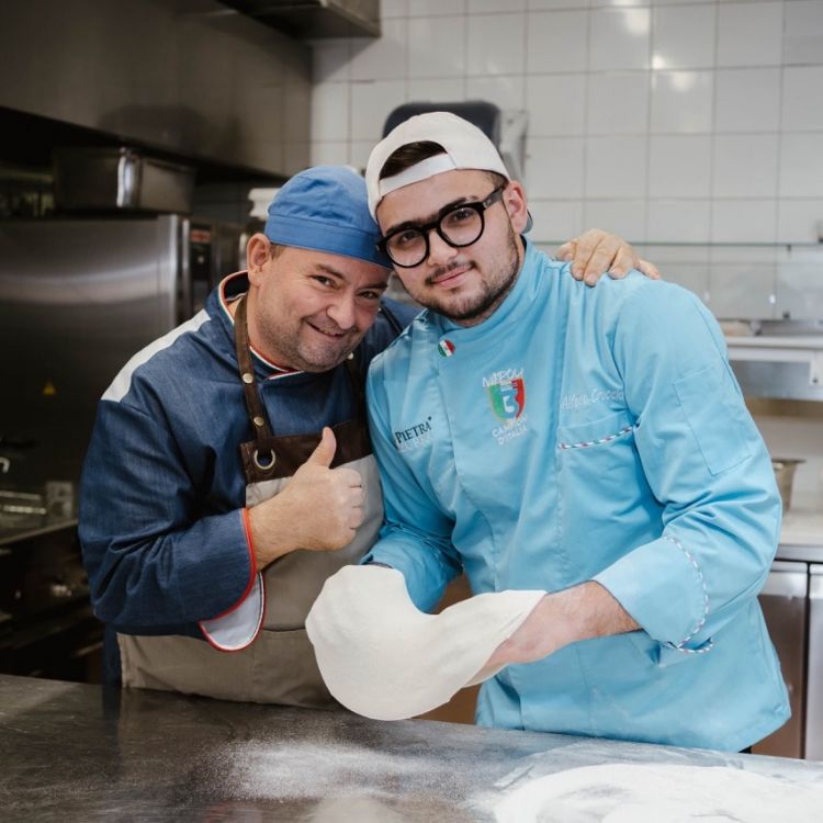 Michele con suo figlio Alfonso
