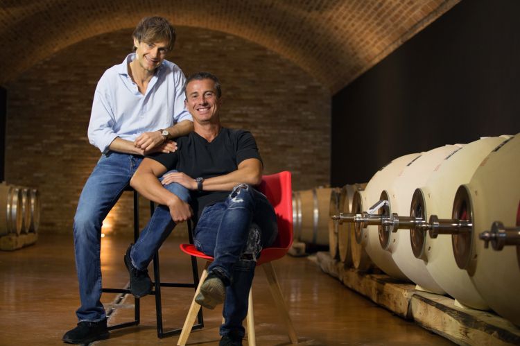 Martinetti assieme al socio amico Federico Grom