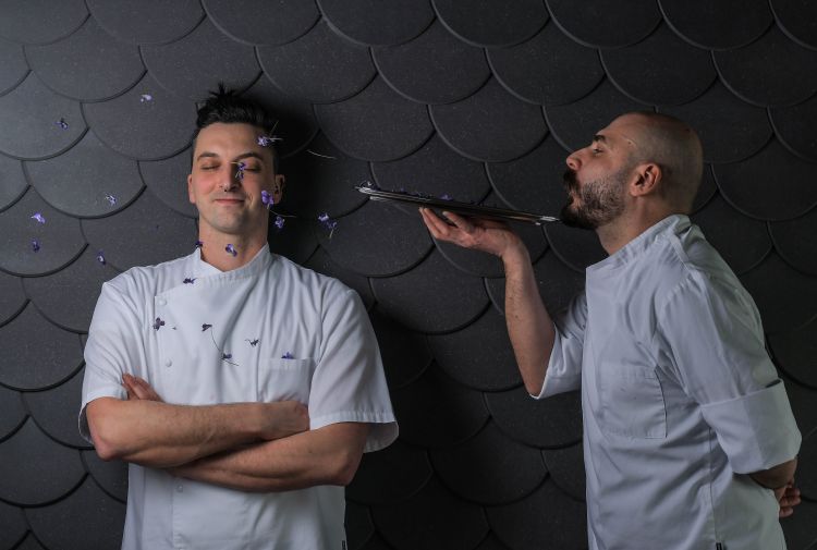 Gli chef  Francesco Massenz e Leonardo Zanon
