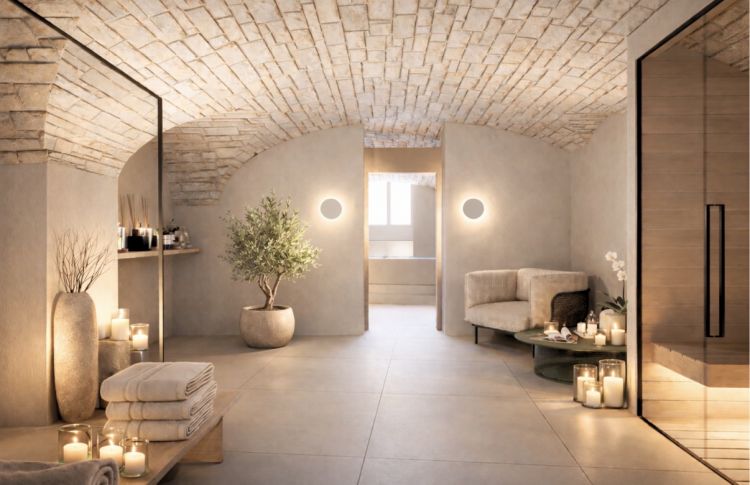 Gli ambienti della spa, un angolo riservato agli ospiti dell'hotel
