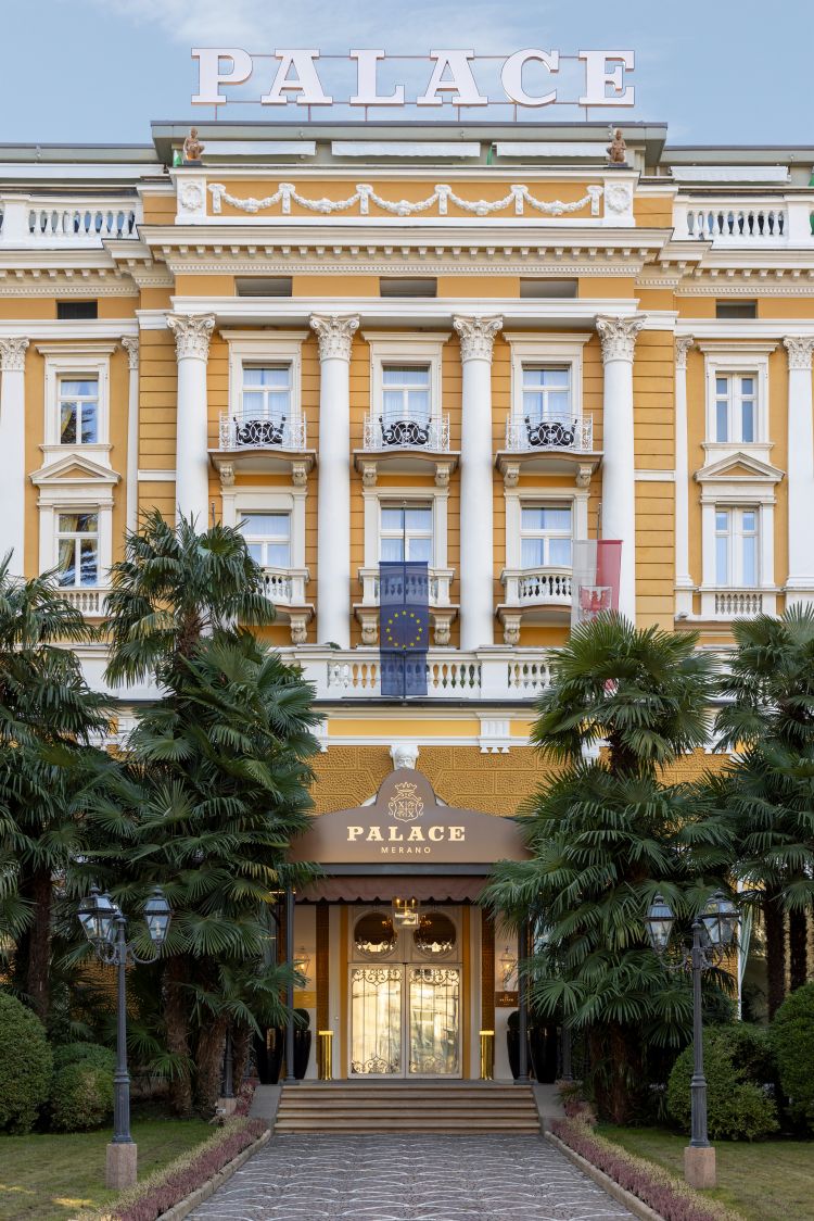 L'ingresso di Palace Merano, a Merano in provincia di Bolzano
