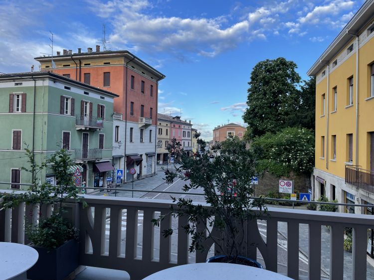 Vista sul centro di Noceto dalla terrazza di Palazzo Utini
