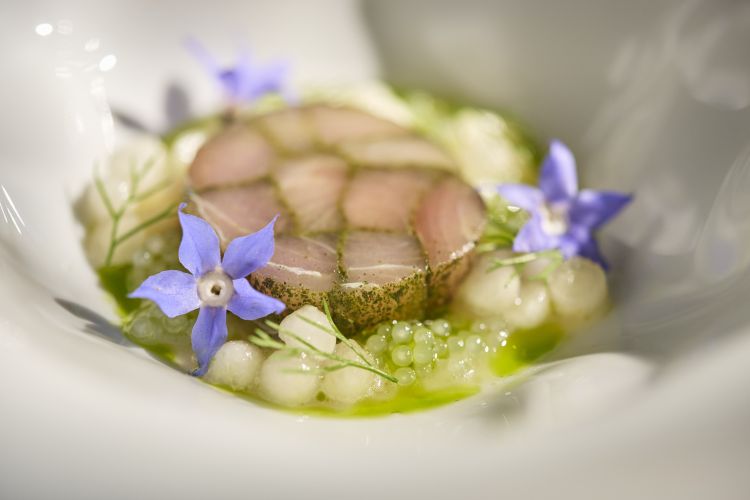 Una delle tante creazioni gastronomiche realizzate con la Pera dell'Emilia Romagna IGP
