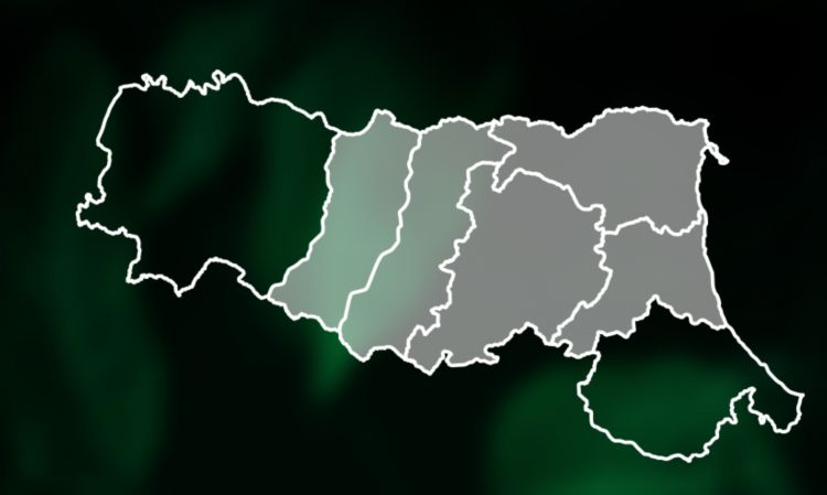 Le cinque province dell'Emilia Romagna interessate alla coltivazione della Pera IGP: Ravenna, Ferrara, Modena, Bologna e Reggio Emilia
