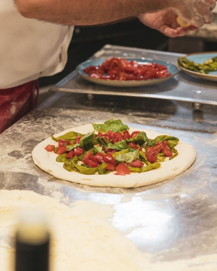 La pizza Fiume della pizzeria La Pietra Azzurra
