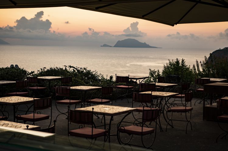 Il panorama dal bistrot e bar del Signum