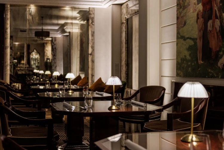 La sala ristorante di Relais Le Jardin