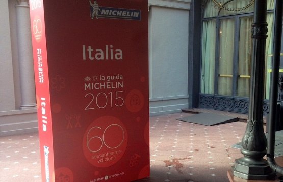 The life-size reproduction of the Michelin Guide. 