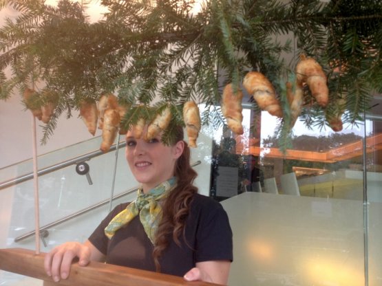 Croissant di pino selvatico nella conferenza stampa tenutasi da Steirereck di Vienna, ristorante 16mo nella World's50Best