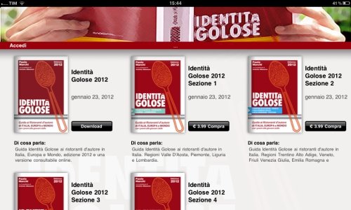 La videata per acquistare le app per iPad e iPhone