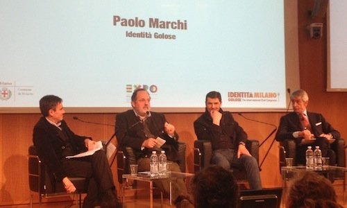 Il moderatore Alessandro Cannavò, Paolo Marchi, l