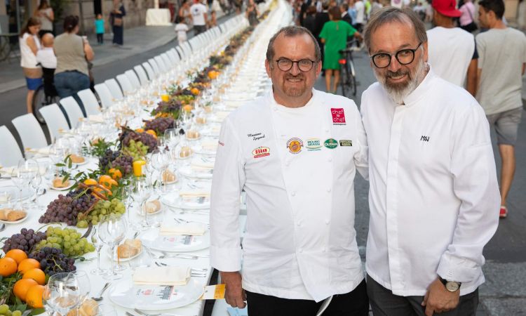 Niederkofler con Massimo Spigaroli