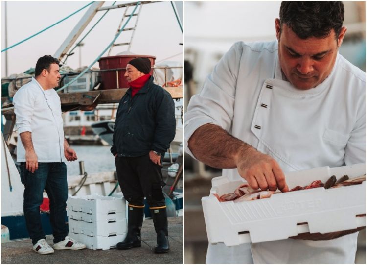 Roberto Pisano e l'arrivo del pescato fresco