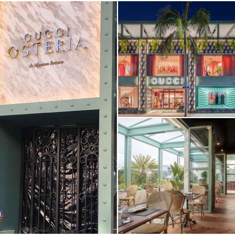 L'Osteria Gucci di Rodeo Drive, Beverly Hills, a Los Angeles. Ora il format aprirà anche a Tokyo
