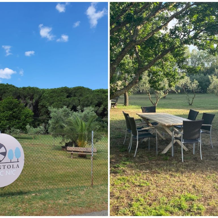 The new outdoor areas at La Ventola. Social distancing is not an issue