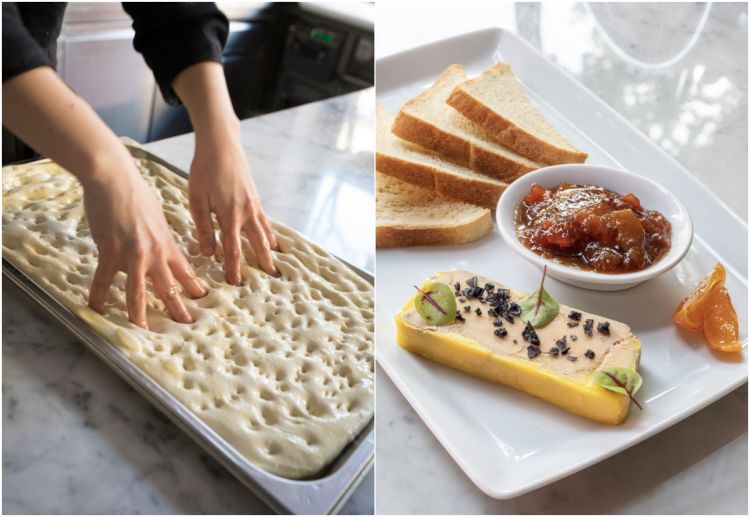 La focaccia e il foie gras maison