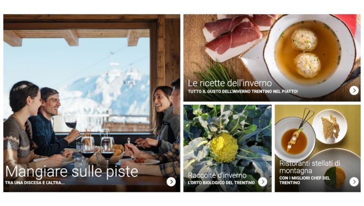 La pagina del sito di VisitTrentino che promuove l
