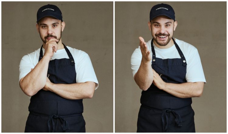Jacopo Ticchi, che nella seconda foto di questo do