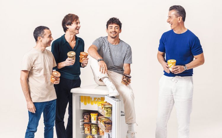 Nicolas Todt, Guido Martinetti, Charles Leclerc, Federico Grom
