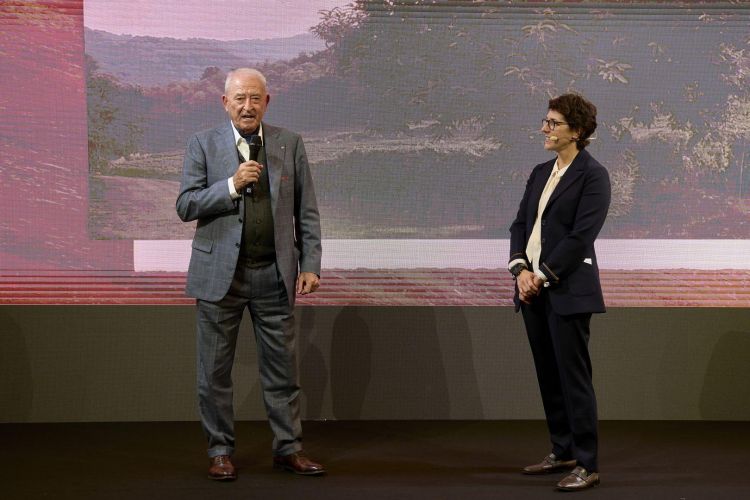Vittorio Moretti, presidente della Holding Moretti e Francesca Moretti, anima di Bellavista Wine ed enologo