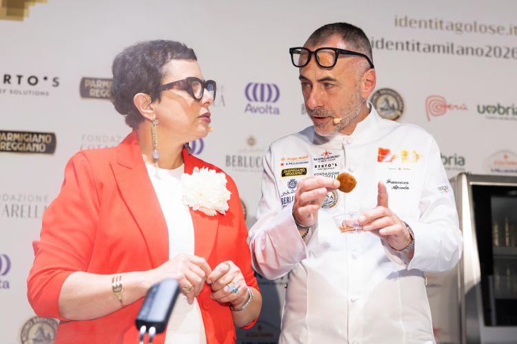 Francesco Apreda, chef di&nbsp;Idylio by Apreda&nbsp;a Roma, con Francesca Barberini
