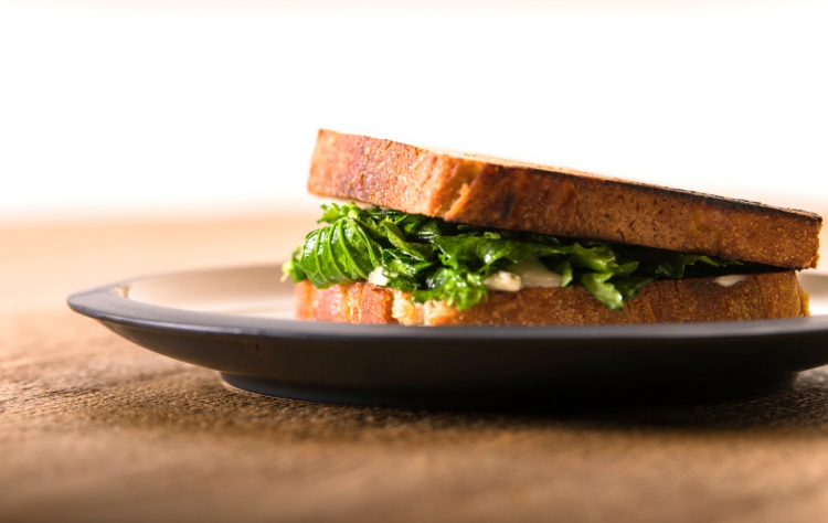 Toast cime di rapa e gorgonzola (foto di Francesco Fioramonti)
