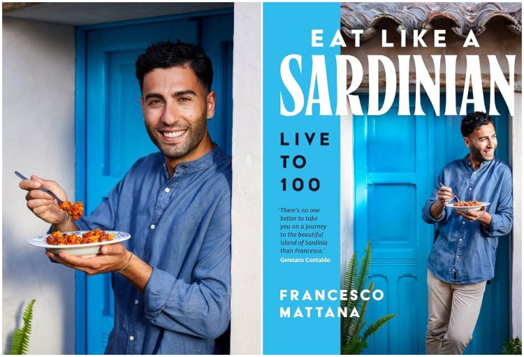 Francesco Mattana e la copertina del libro Eat Li