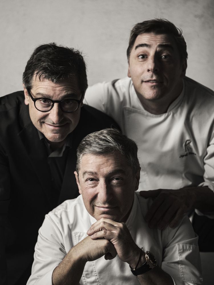 Da sinistra Josep, Jordi e Joan Roca
