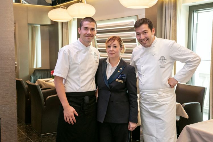 Con i fratelli Antonio e Vincenzo Lebano, chef della Terrazza Gallia
