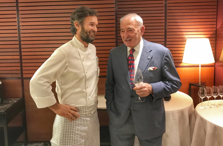 Carlo Cracco e Vittorio Moretti, fondatore di Bellavista
