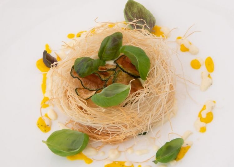 Uno dei piatti del ristorante Bluh del Furore Grand Hotel