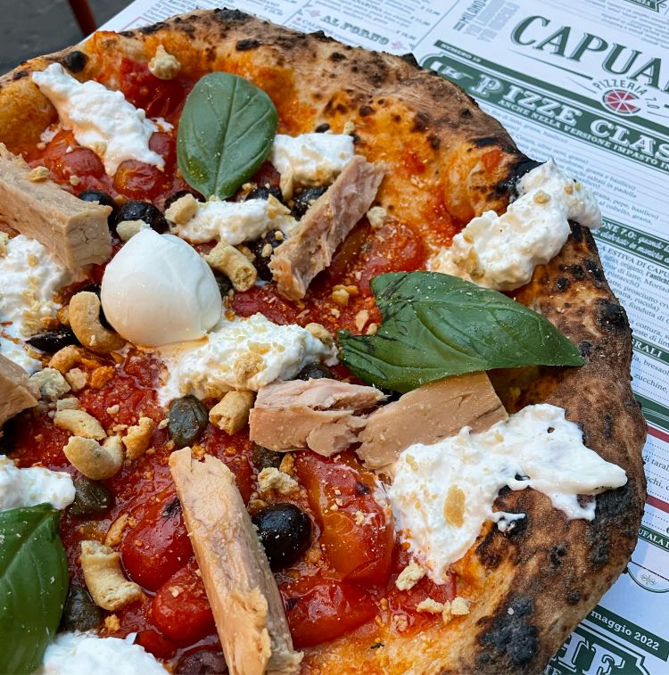 La pizza Gallipoli, che fa parte della summer edition Bellezze d'Italia
