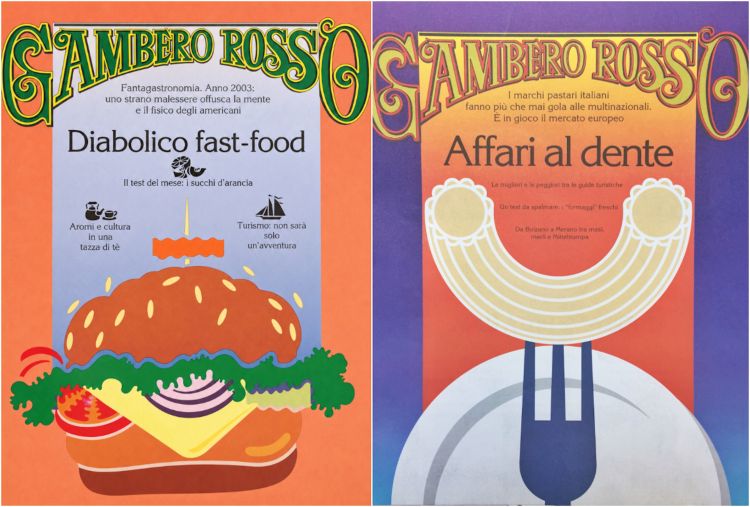 Copertine del Gambero Rosso, anni 1989 e 1990