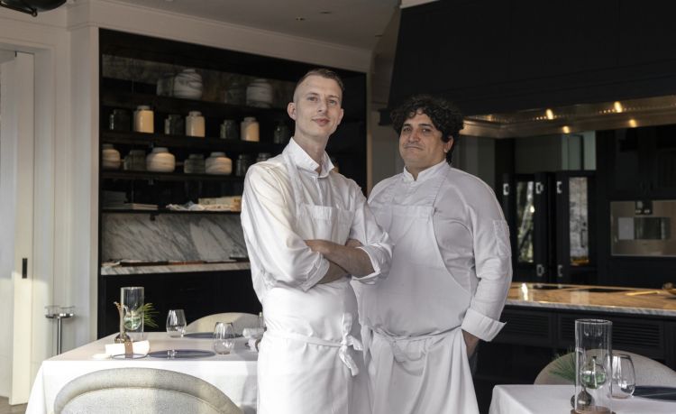 Con l'argentino Mauro Colagreco (a destra), l&