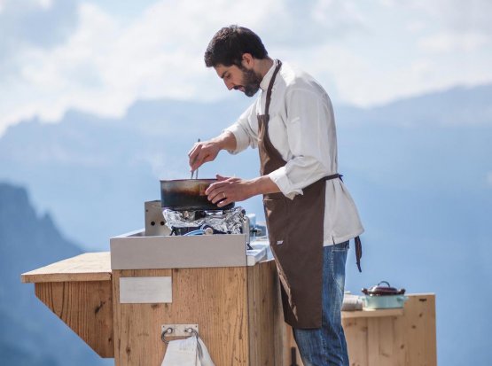 Riccardo Gaspari, chef e titolare del Brite a Cort