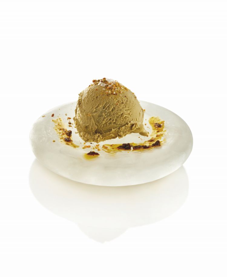 Gelato al pistacchio e sale Maldon
