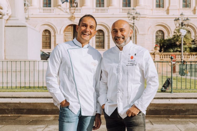 Anthony Genovese, a destra, con il suo chef Claudi