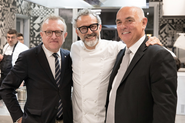 Richard Geoffroy, Massimo Bottura e Carlo Galloni