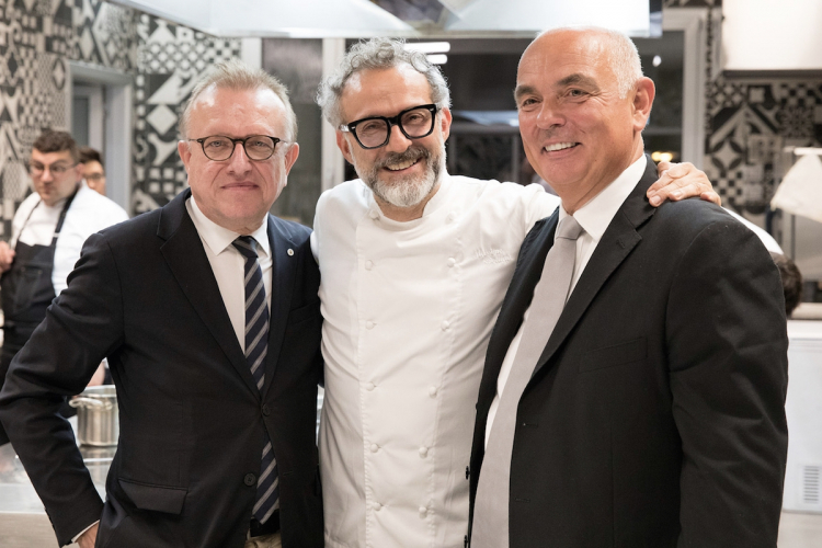 Richard Geoffroy, Massimo Bottura e Carlo Galloni
