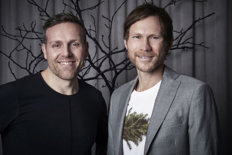 Søren Ledet e Rasmus Kofoed, entrambi patron e rispettivamente direttore e chef del Geranium. Foto Claes Bech-Poulsen
