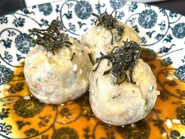 I canederli smalzadi di Alfio Ghezzi come li prepara nel suo bistrot al Mart di Rovereto
